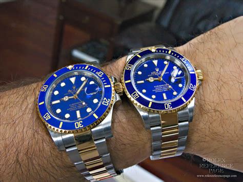 rolex submariner blue on hand|rolex 116613 vs 126613.